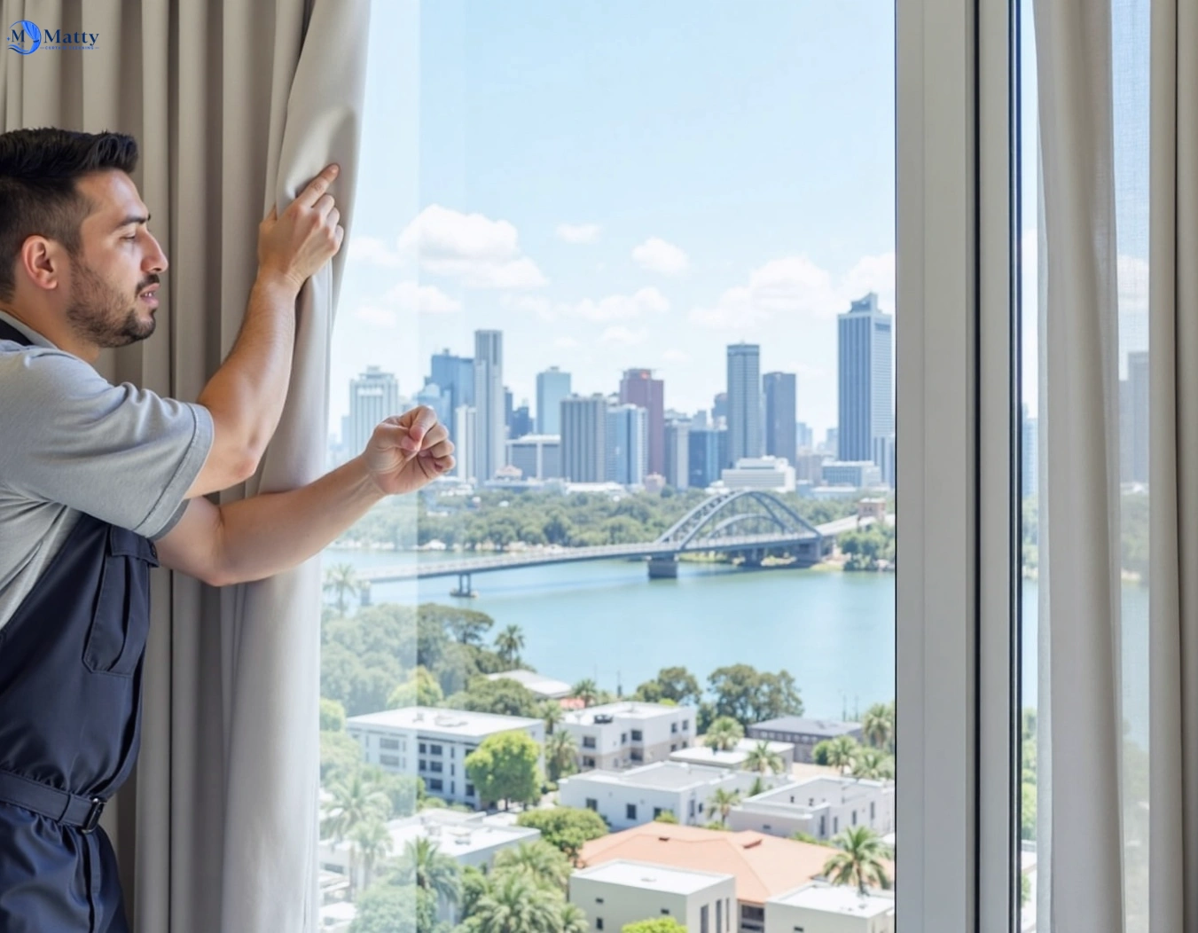 Professional curtain steam cleaning service mortdale-nsw QLD by Matty Curtain Cleaning
