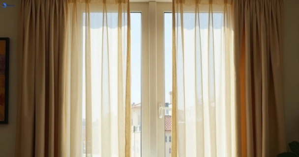 Dull dusty drapes in mortdale-nsw before professional cleaning